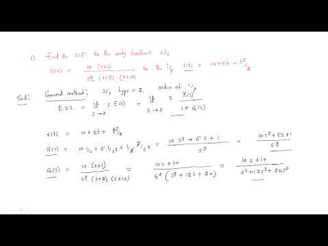 Steady State Error | Examples | Control Systems | Lec 32