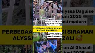 Download lagu Sama-Sama Elegan! Intip Perbedaan Dekorasi Siraman Alyssa & Al Ghazali Berikut! #alghazali #trending mp3