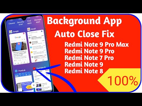 Redmi Note 9,Note 9 Pro Background App Auto Close fix | Redmi Mobile Background Apps Auto Close fix