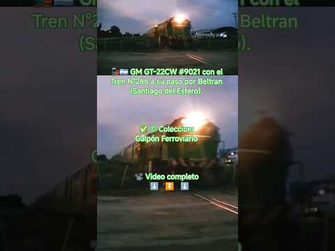 GM GT-22CW #9021 con el Tren Nº266 por Beltran #train #railway #shorts #tren #argentina