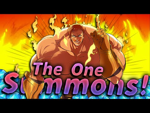 🔥🔥 The One Escanor Summons! (900 Gems!) | 7DS Grand Cross