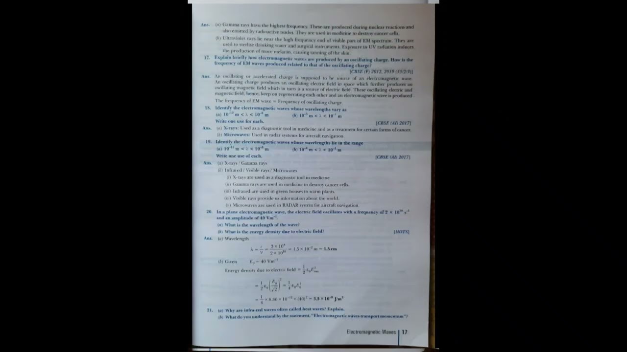 Xamidea Class-12 || Physics || Term -2 || EM Wave || EM Wave Class - 12 Questions