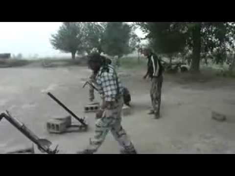 استهداف مطار دير الزور العسكري بصواريخ محلية الصنع من قبل فرقة القعقاع