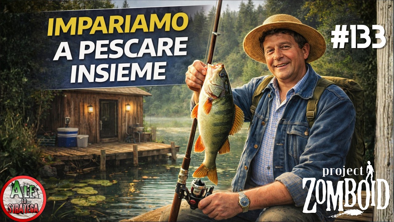 IMPARIAMO A PESCARE INSIEME || PROJECT ZOMBOID || RUN 1 BUILD 42 || LA FUGA DI ARTEMIO #133