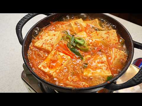 5분이면 끓이는 두부찌개 두부 1모면 완성되는 부담 없는 집밥