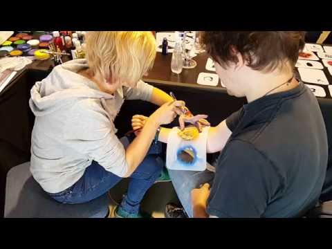 Body paint @ EU Road to BlizzCon 2015