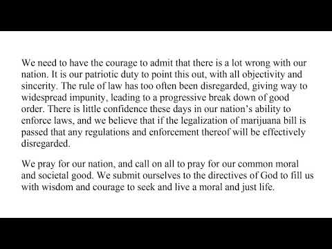 Council of Churches Speak on the Marijuana Bill
