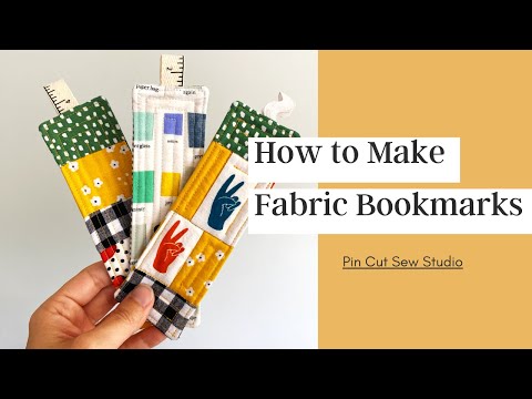 How to Sew Easy Fabric Bookmarks