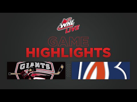 WHL Highlights: Giants (3) at Blazers (6) - January 11, 2023