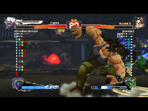 USF4: Oni (oOIronRamHornsOo) Vs. Hugo (lyteedge2)