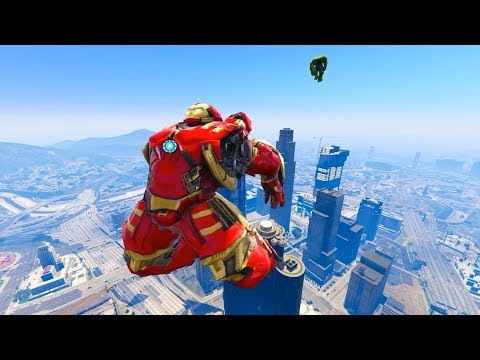 GTA 5 Hulk Vs HulkBuster Ragdoll Compilation | (GTA 5 Fails Funny Moments Ragdolls)