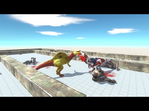 TYRANNOSAURUS REX DEATH RUN - Animal Revolt Battle Simulator