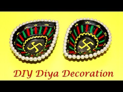 DIY Diya Decoration for Diwali | Designer Diyas | Little Crafties Video