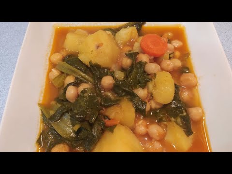 POTAJE de GARBANZOS con ACELGAS 🥕🔝