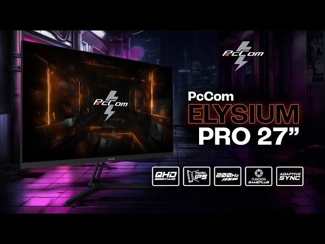 PcCom Elysium Pro 27" Fast IPS QHD 200Hz 1ms Adaptive Sync video