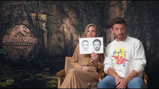 I Sat Down With Scarlett Johansson & Jonathan Bailey To Draw And Chat About Jurassic World Rebirth!
