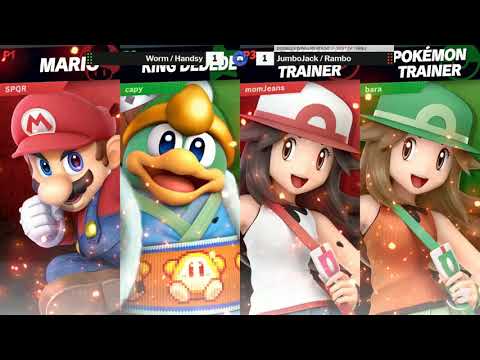 TSL 180 SSBU Doubles R2 - Worm and Handsy (Green) vs JumboJack and Rambo (Red)