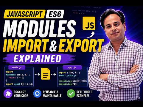 Javascript Modules Import Export Explained Es6 Tutorial For Beginners