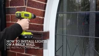 How To - Install Christmas Lights on a Brick Wall