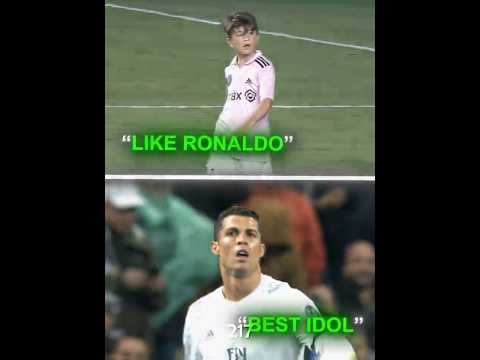 Mateo Messi Admires Ronaldo..🤯🔥