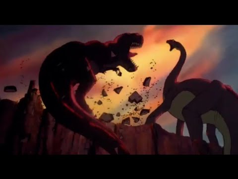 Alla ricerca della Valle Incantata - L'attacco di Denti Aguzzi/La morte della mamma di Piedino