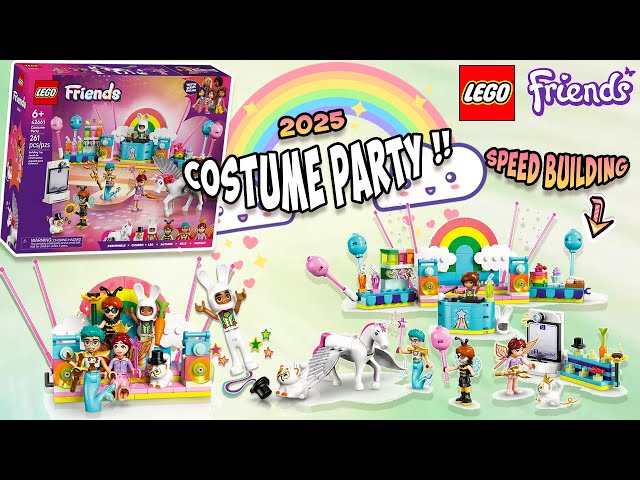 Vídeo relacionado con LEGO Friends Fiesta de Disfraces con Unicornio y Hada - Juguete para Niñas de 6+ Años - 4 Mini Muñecos, Figura de Gato Churro y Caballo - Fotomatón, Escenario y Cabina de DJ - Idea de Regalo 42661