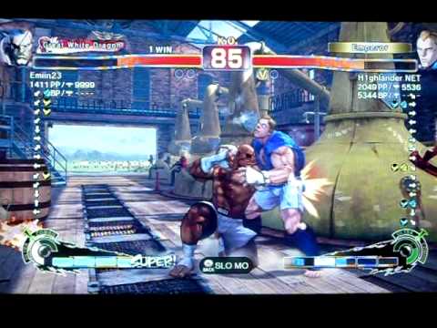 SSF4: AE - Endless Battle - Emiin23 (Sagat) VS H1ghlander NET (Abel)