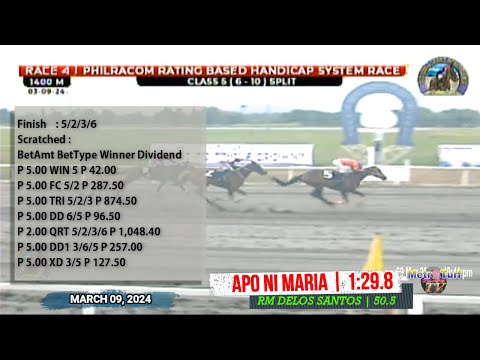 2024 Mar 9 | R04 - APO NI MARIA (5) [1:29.8]