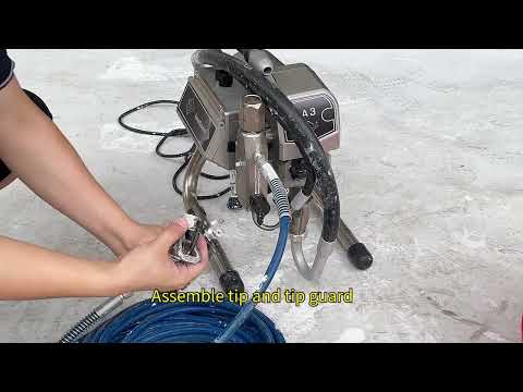 HVBAN A3 silver color airless paint sprayer