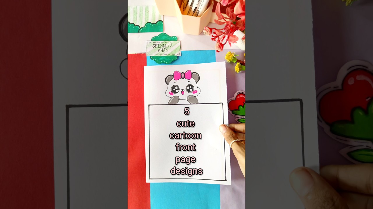 EASY BORDER DESIGNS/PROJECT WORK DESIGNS/CORNER AND SIDE BORDER DESIGN #shehnilakhan