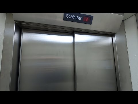 Original 1984 Schindler R-series Elevator at Stuttgart-Bohnenviertel