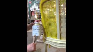 Painting cane with Chalk Paint®