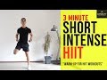 SHORT HIIT WORKOUT No Equipment Challenging 3 Minute Workout HIIT Warming Up DanielPT