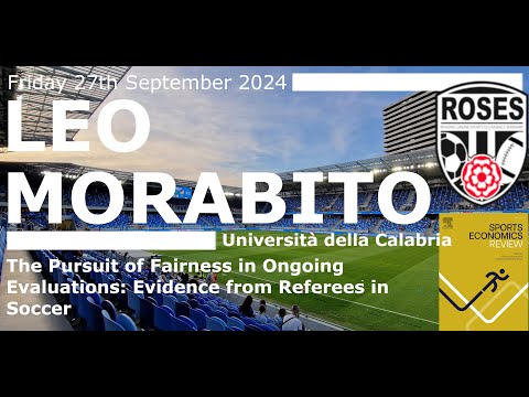 ROSES CLXXIV Leo Morabito, University of Milan, “The Pursuit of Fairness in Ongoing Evaluations"