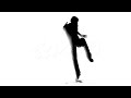 Dance Man Silhouette. Stock Footage 