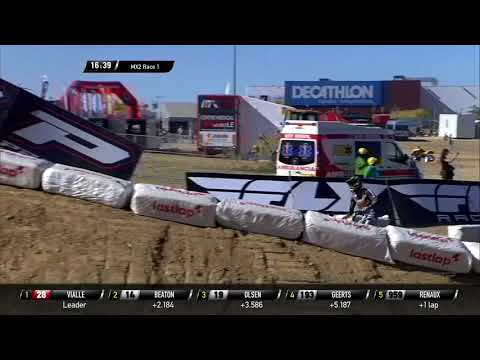 Mewse passes Van de Moosdijk - MX2 Race 1 - MXGP of Spain 2020