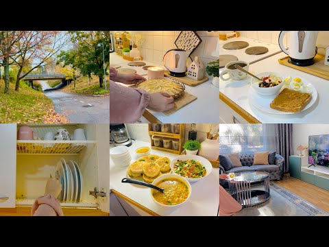 Cozy Autumn Day in Finland | Silent Vlog, Slow Living, Cooking & Baking 🍂🍁