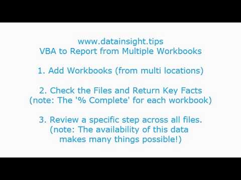 Excel VBA Consolidated Reporting