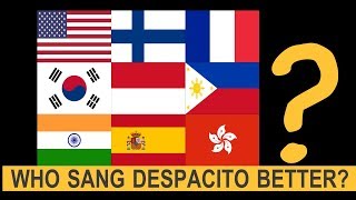 Who Sang Despacito Better? North Americans vs Asians vs European
