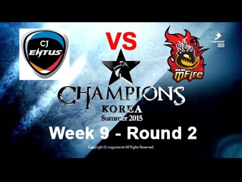 CJ Entus vs Najin e-mFire LCK Summer 2015 | Round 2- Week 9 - Game 1