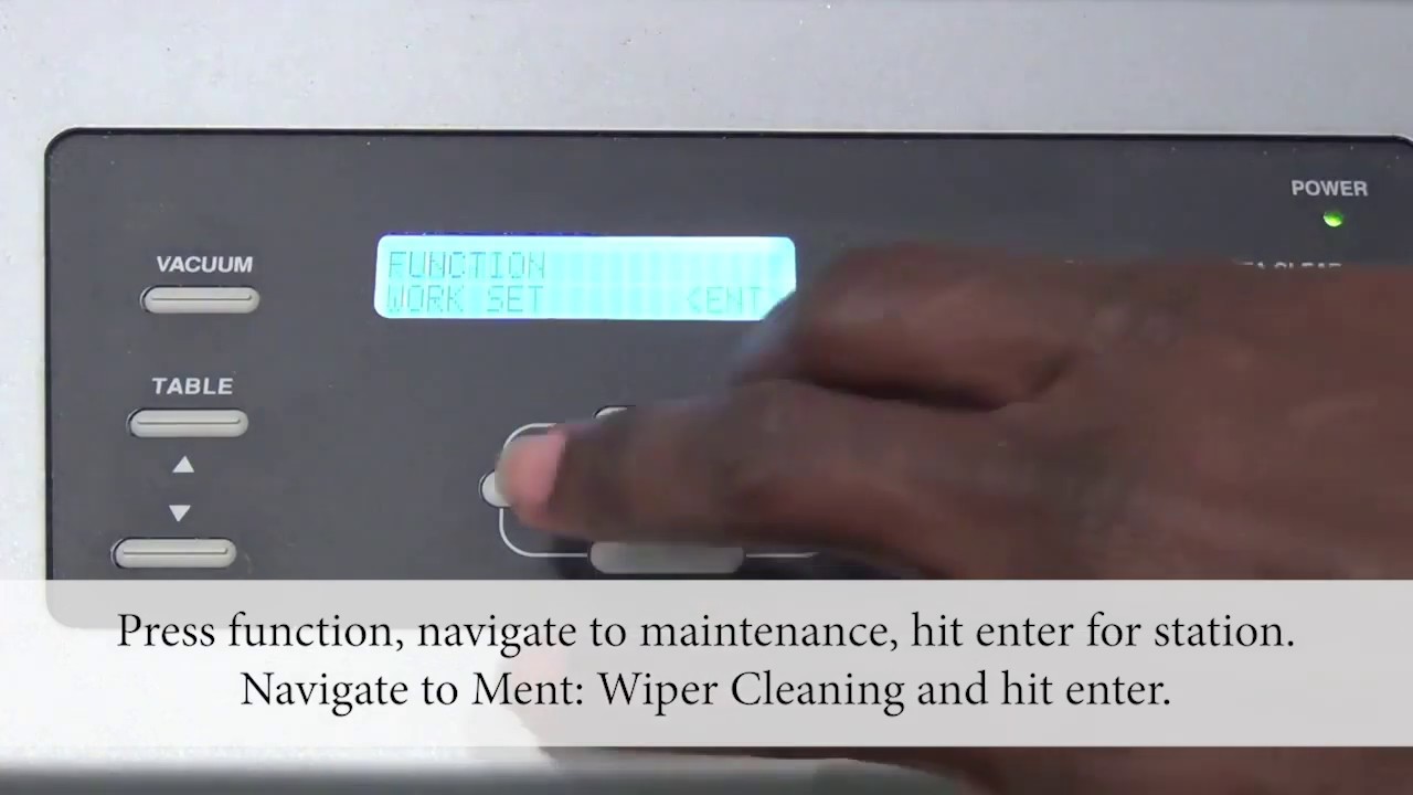 Old Model Mimaki – Wiper Nozzle Clean