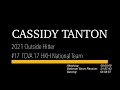 Cassidy Tanton (2021 OH). Highlights 2019/20 Quest for Excellence