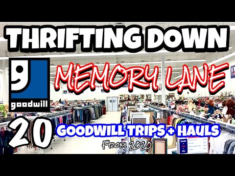 THRIFT WITH US DOWN MEMORY LANE AT GOODWILL ⭐️ 20 GOODWILLS FROM 2020