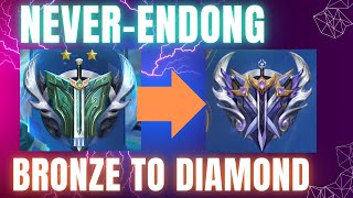 ブロンズからダイヤになるまで寝ないで配信！【 Honor of Kings/HOK】