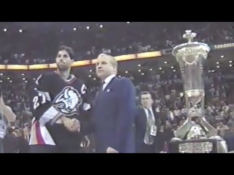 Sabres vs. Maple Leafs 1999 ECF - Final 5 minutes, Handshakes, Prince of Wales Trophy