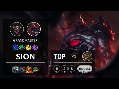 Sion Top vs Renekton - EUW Grandmaster Patch 10.19