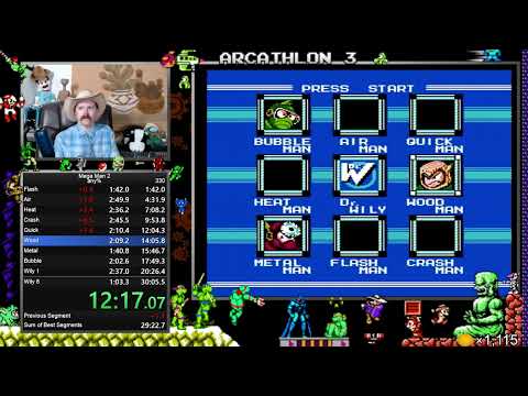Mega Man 2 NES (any% normal) speedrun in 29:57 by Arcus