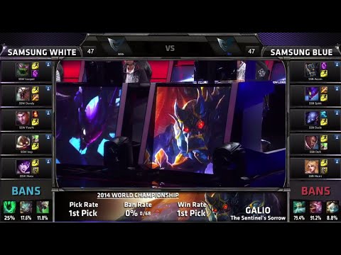 Samsung White vs Samsung Blue | Game 2 Semi Finals S4 Worlds LOL 2014 Playoffs | SSW vs SSB G2