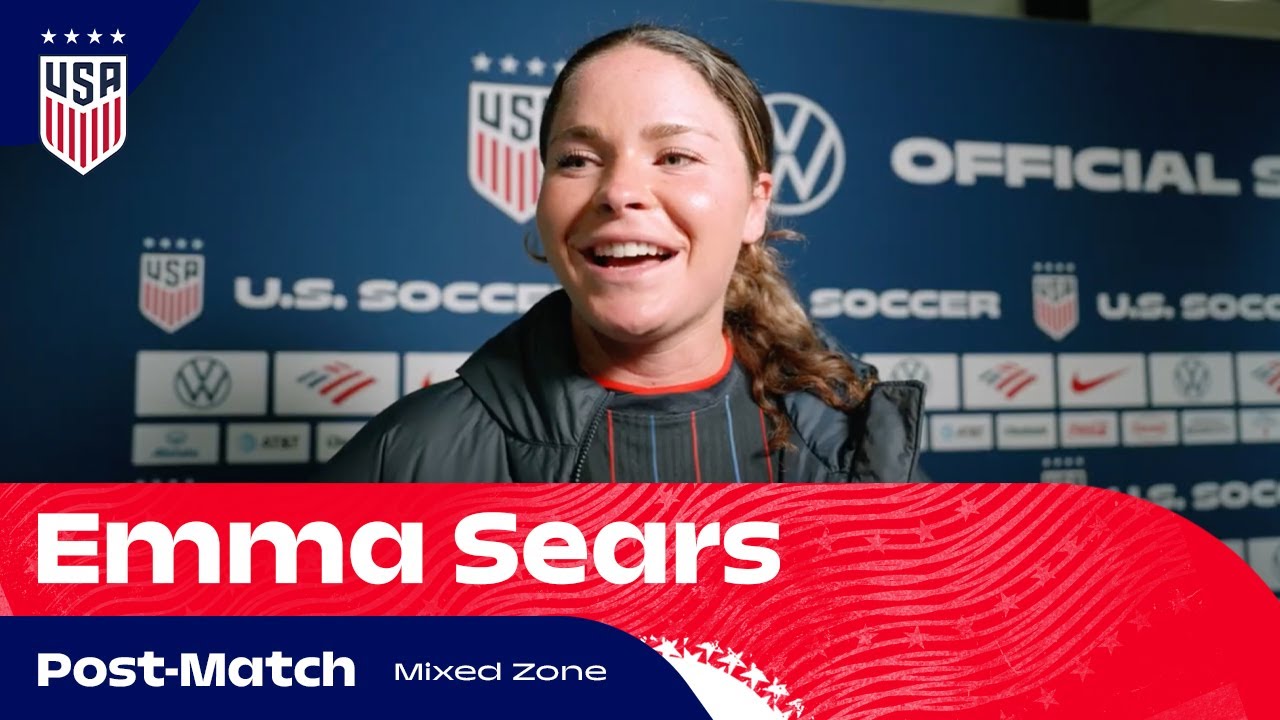 Emma Sears Breaks Down First Hat Trick | USWNT 6-0 New Zealand | Interview