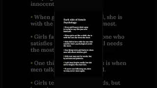Dark Side of Female Psychology #video #viral #viralshort #viralvideo #viralshorts
